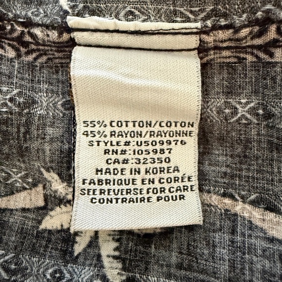 QUIKSILVER Edition Palm Trees Comfort Fit Men L Large - Picture 5 of 6